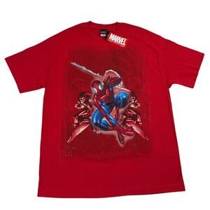 Vintage Spiderman x Green Goblin Marvel Superhero Comic 2002 Promo Shirt NWT XL